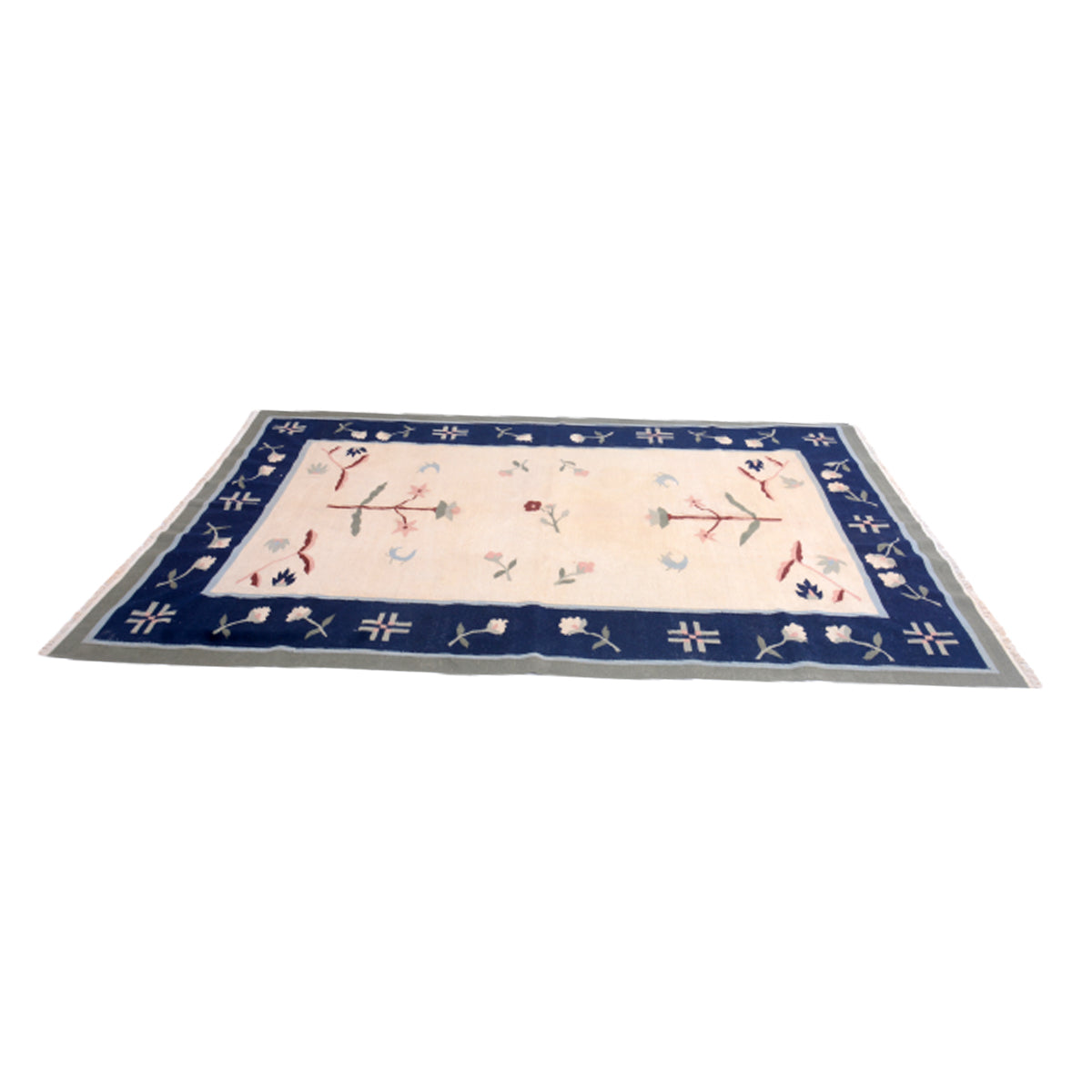 Vintage -Handwoven- Alto -Woolen- Rug